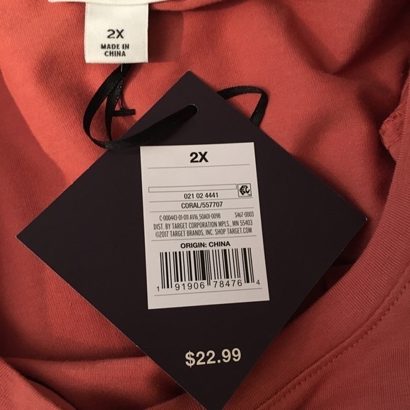 NWT AVA & VIV lace cap sleeve t shirt - Picture 7 of 8